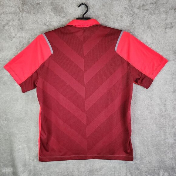 Mens Red Burgundy Nike Golf Tour Performance Polo Shirt Short Sleeve Dri Fit XL - Picture 7 of 10